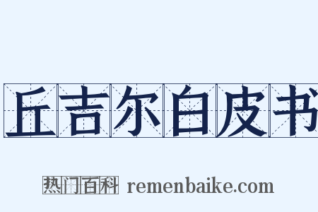丘吉尔白皮书是什么意思的图片